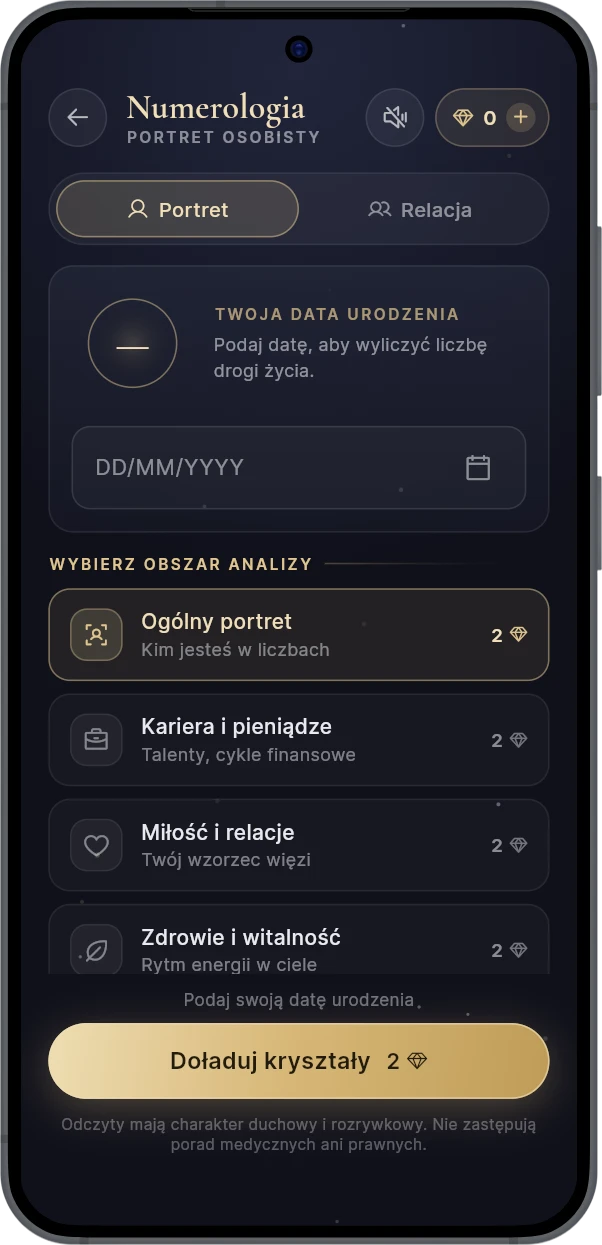Ekran dziennika snów w aplikacji TarotPath
